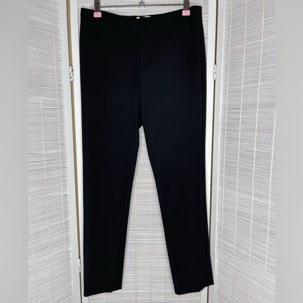 The Reset Skinny Stretch Pants Black Tailored Fit Back Pockets Zipper Size S